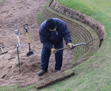 [Bunker at 10th
hole]